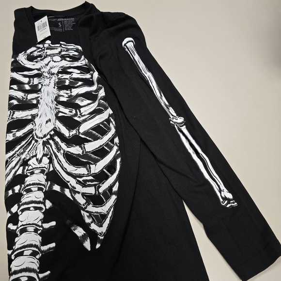 RUDE Black Skeleton Long Sleeve Shirt - Picture 3 of 4